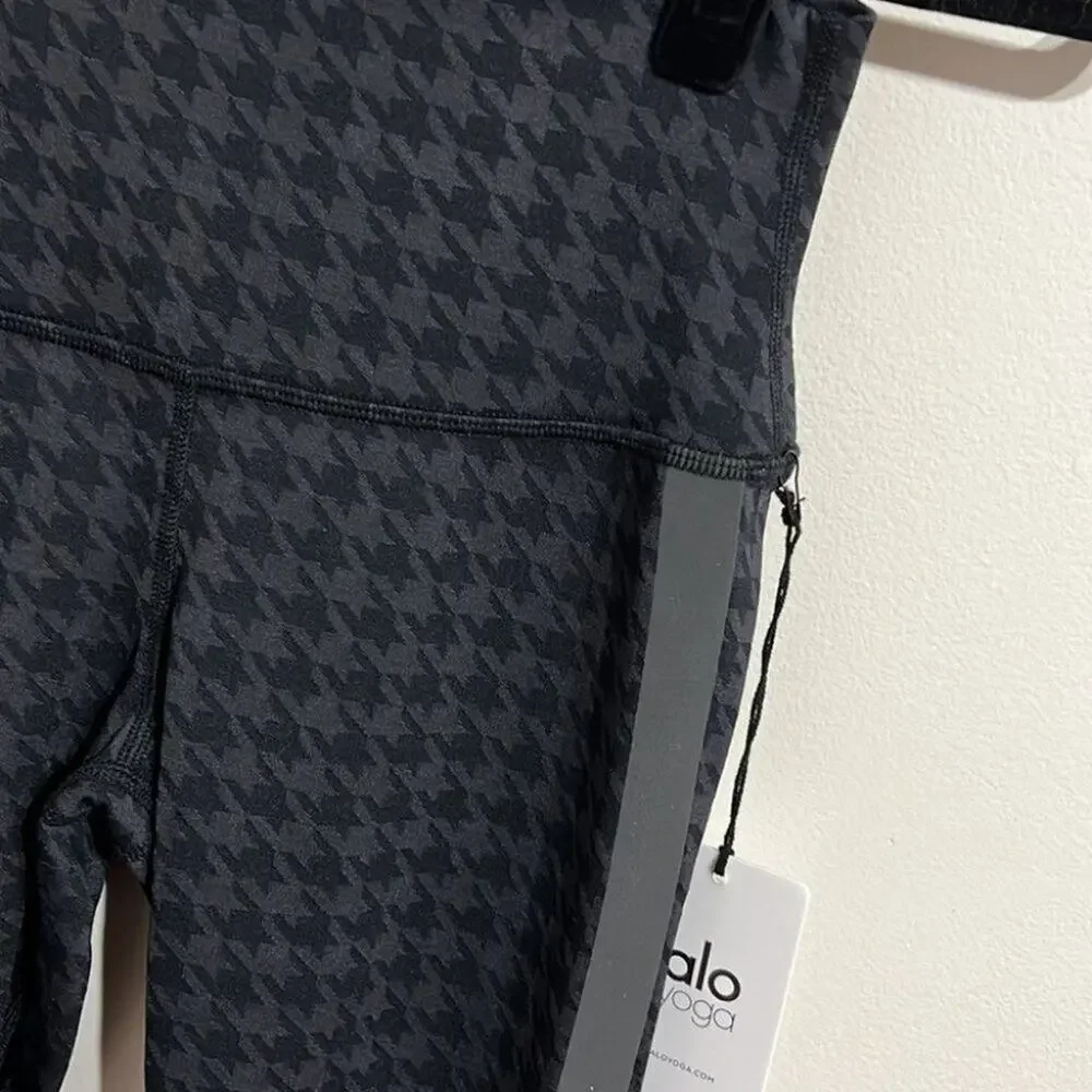 ALO Yoga High Waist Leggings- Jacquard Houndstooth Size XS Extra Small